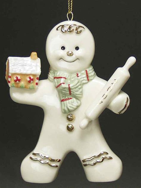 lenox gingerbread ornament|lenox gingerbread man.